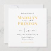 Invitation Simple cercle de fleurs élégantes (Dos)