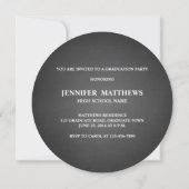 Invitation simple Chalkboard Graduation Party (Dos)