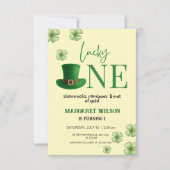 Invitation Simple chance un premier anniversaire (Devant)