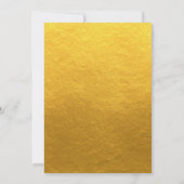 Invitation Simple Chic Calligraphie Classic Gold Dinner Party (Dos)
