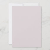 Invitation Simple Chic Calligraphie Pastel Purple Mariage (Dos)