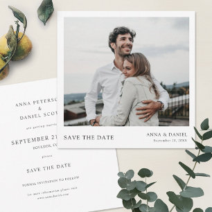 Invitation Simple Chic Enregistrer la date Mariage Inviter Mo