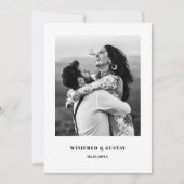 Invitation Simple, chic et élégant Elopement photo d'accueil (Devant)