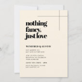 Invitation Simple chic et élégant Rien de fantaisie juste amo (Devant)