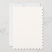 Invitation Simple Chic Fleur Sauvage Beige Mariage (Dos)