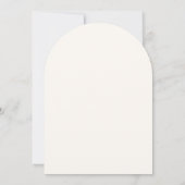 Invitation Simple Chic Fleur Sauvage Beige Mariage (Dos)