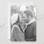 Invitation Simple Chic Gold Photo Wedding Enregistrer la date (Dos)