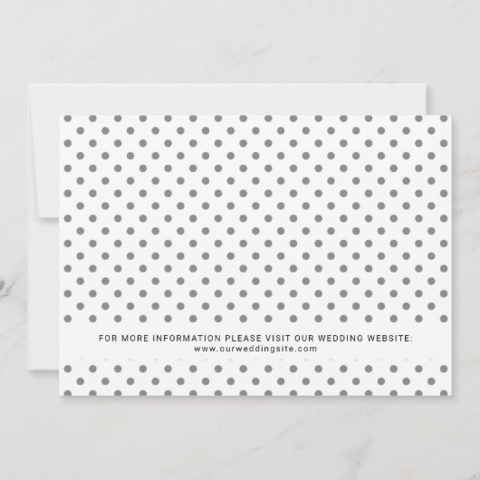 Invitation Simple Chic Mariage Modifier la date (Dos)