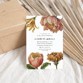 Invitation Simple Chic Rustique Mariage Floral