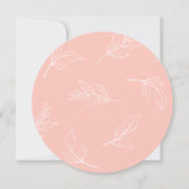 Invitation Simple Chic Script Wedding Enregistrer La Date Pho (Dos)