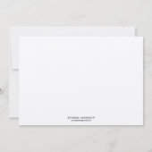 Invitation Simple chic shimmer élégance moderne mariage en br (Dos)