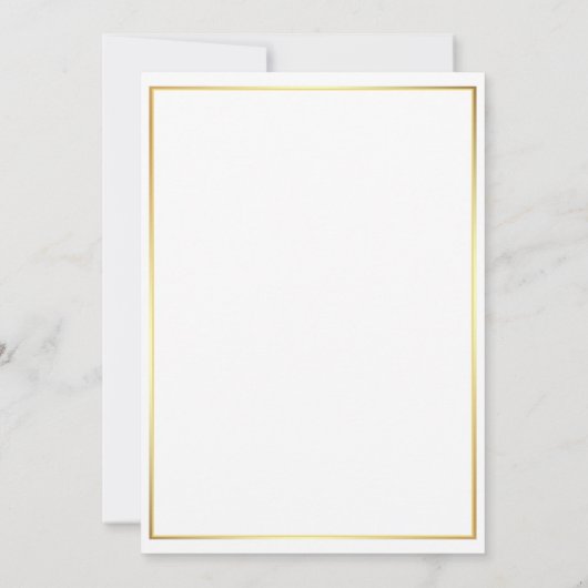 Invitation Simple classique et élégant cordial (Dos)