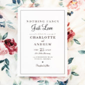 Invitation Simple Classique Rien De Fancy Just Love Mariage