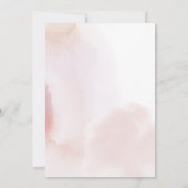 Invitation Simple Coeur rose Deux 2e Fille fête d'anniversair (Dos)