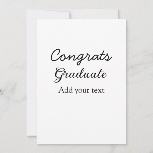 Invitation Simple congratulation graduation add your (Dos)