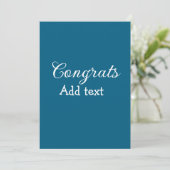 Invitation Simple congratulation graduation add your (Debout devant)
