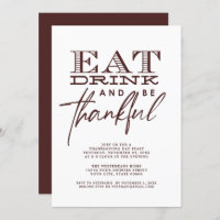 Simple Consommation Moderne Boire Thanksgiving