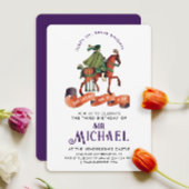 Invitation Simple couleur Moyen Age Prince Charming Royal Hor