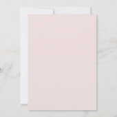 Invitation Simple Crimson rouge et Rose Mariage Monogram (Dos)