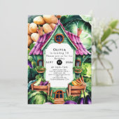 Invitation Simple Cultivé Localement Marché Agriculteurs Anni (Debout devant)