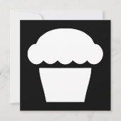 Invitation simple cupcake / muffin (Devant)