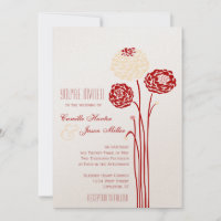 Simple Dahlia - Mariage rouge métallique