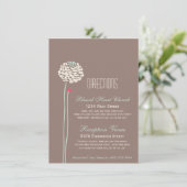 Invitation Simple Dahlia - Rustic Modern Directions Insertion (Debout devant)