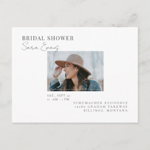Invitation simple de bapteme de mariage en blanc a