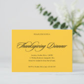 Invitation simple de dîner de thanksgiving (Debout devant)