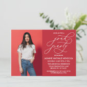 INVITATION SIMPLE DE DIPLÔME DE CALLIGRAPHIE SIMPL (Debout devant)