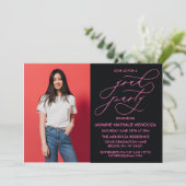 INVITATION SIMPLE DE DIPLÔME DE CALLIGRAPHIE SIMPL (Debout devant)