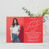 INVITATION SIMPLE DE DIPLÔME DE CALLIGRAPHIE SIMPL (Debout devant)