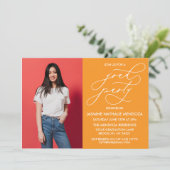 INVITATION SIMPLE DE DIPLÔME DE CALLIGRAPHIE SIMPL (Debout devant)