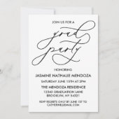 INVITATION SIMPLE DE DIPLÔME DE CALLIGRAPHIE SIMPL (Devant)