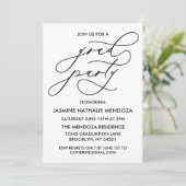 INVITATION SIMPLE DE DIPLÔME DE CALLIGRAPHIE SIMPL (Debout devant)