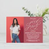 INVITATION SIMPLE DE DIPLÔME DE CALLIGRAPHIE SIMPL (Debout devant)