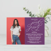 INVITATION SIMPLE DE DIPLÔME DE CALLIGRAPHIE SIMPL (Debout devant)