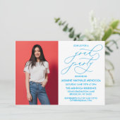 INVITATION SIMPLE DE DIPLÔME DE CALLIGRAPHIE SIMPL (Debout devant)