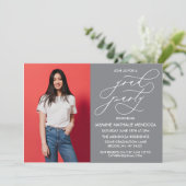 INVITATION SIMPLE DE DIPLÔME DE CALLIGRAPHIE SIMPL (Debout devant)