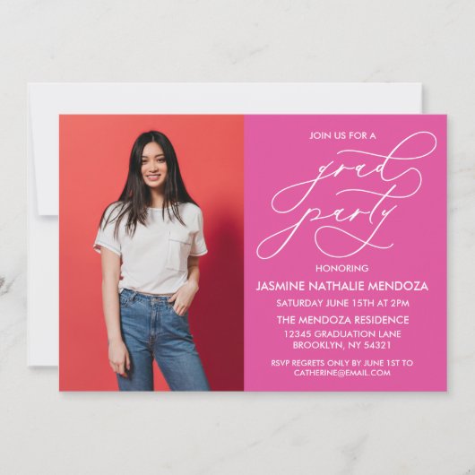 INVITATION SIMPLE DE DIPLÔME DE CALLIGRAPHIE SIMPL (Devant)