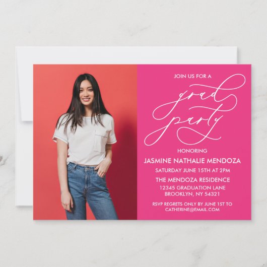 INVITATION SIMPLE DE DIPLÔME DE CALLIGRAPHIE SIMPL (Devant)