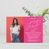 INVITATION SIMPLE DE DIPLÔME DE CALLIGRAPHIE SIMPL (Debout devant)