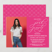 INVITATION SIMPLE DE DIPLÔME DE CALLIGRAPHIE SIMPL (Devant / Derrière)