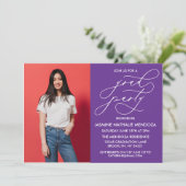 INVITATION SIMPLE DE DIPLÔME DE CALLIGRAPHIE SIMPL (Debout devant)