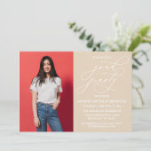 INVITATION SIMPLE DE DIPLÔME DE CALLIGRAPHIE SIMPL (Debout devant)