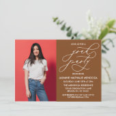 INVITATION SIMPLE DE DIPLÔME DE CALLIGRAPHIE SIMPL (Debout devant)