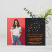 INVITATION SIMPLE DE DIPLÔME DE CALLIGRAPHIE SIMPL (Debout devant)