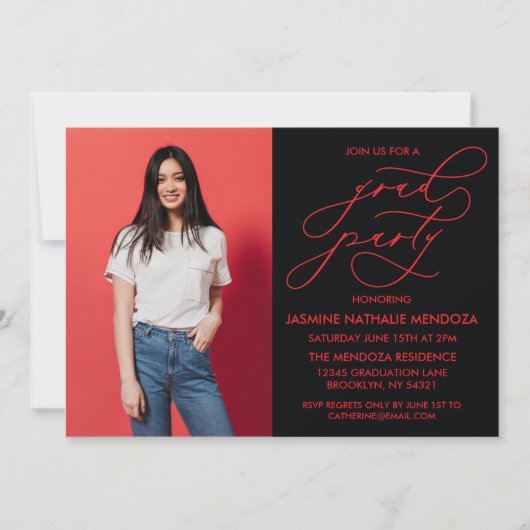 INVITATION SIMPLE DE DIPLÔME DE CALLIGRAPHIE SIMPL (Devant)