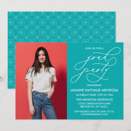 INVITATION SIMPLE DE DIPLÔME DE CALLIGRAPHIE SIMPL (Devant / Derrière)