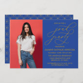 INVITATION SIMPLE DE DIPLÔME DE CALLIGRAPHIE SIMPL (Devant / Derrière)